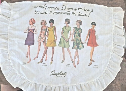 Simplicity apron 1968 - w/,